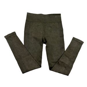 Aeropostale High Rise Seamless Leggings Size Small S Green Nylon Spandex Stretch